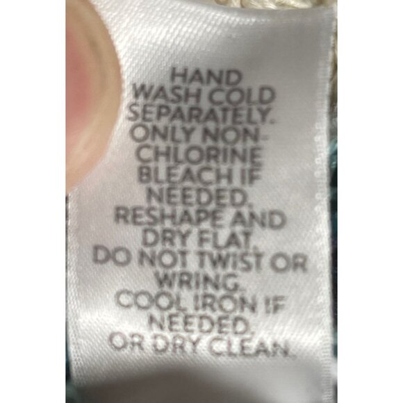 J. Jill Womens Open Knit Striped Sweater Top Small Linen/Cotton - Picture 6 of 9